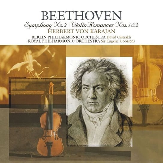 Beethoven Symphony No.2 / Violin Romances Nos. 1 & 2 Von Karajan Herbert