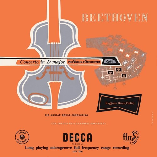 Beethoven: Violin Concerto Ruggiero Ricci, London Philharmonic Orchestra, Sir Adrian Boult