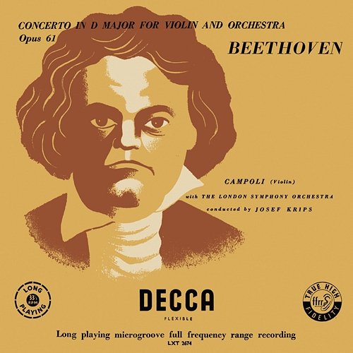 Beethoven: Violin Concerto Josef Krips, London Symphony Orchestra, Alfredo Campoli