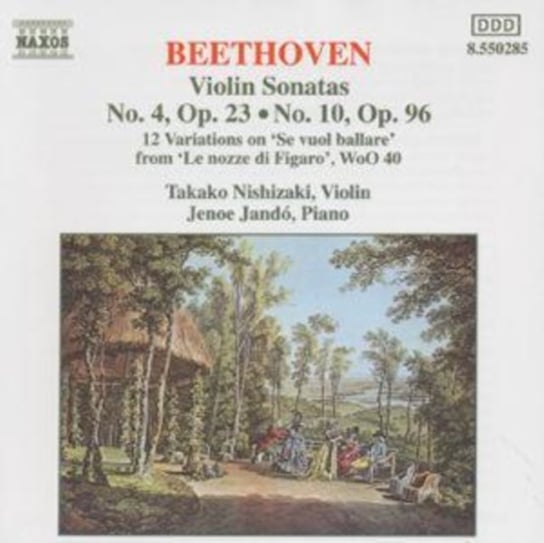 Beethoven: Violin Sonatas Nos 4 & 10/ Mozart Variations Nishizaki Takako