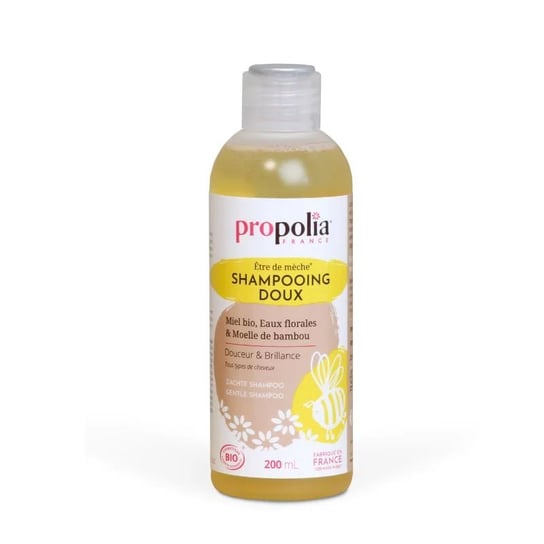 BeeYes, Propolia, Delikatny szampon organiczny z Miodem i Bambusem, 200 ml BeeYes