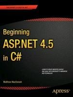 Beginning ASP.NET 4.5 in C Macdonald Matthew