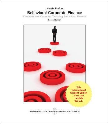 Behavioral Corporate Finance Hersh Shefrin