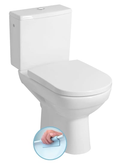 BEHRENS RIMLESS kompakt WC, odpływ pionowy/poziomy, biały Inna marka