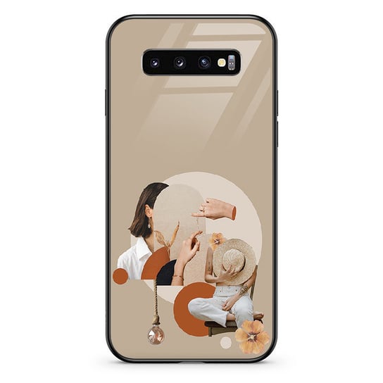 Beige - Galaxy S10 Etui Szklane [Tif 69A] PieceofCase