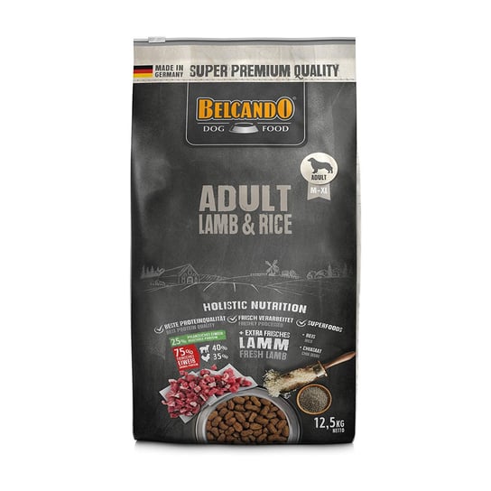 Belcando Adult Lamb & Rice Sucha karma dla psów wrażliwych o normalnej aktywności 12,5kg Belcando