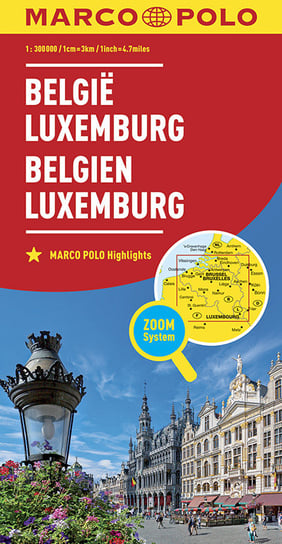Belgia, Luxemburg. Mapa 1:300 000 Opracowanie zbiorowe