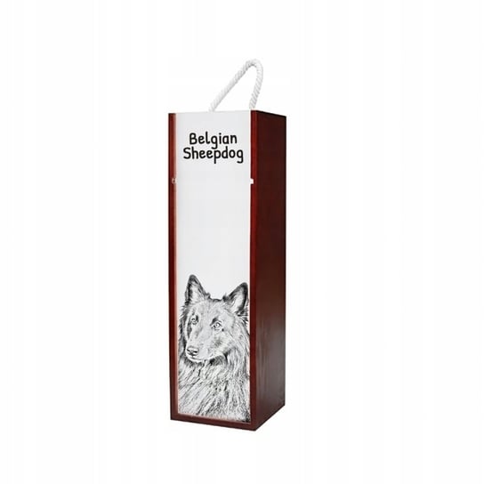 Belgian Sheepdog Pudełko na wino z grafiką Inna marka