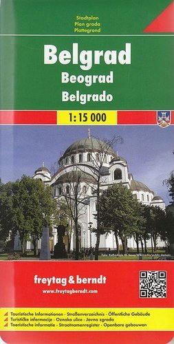 Belgrad. Mapa 1:15 000 Freytag & Berndt