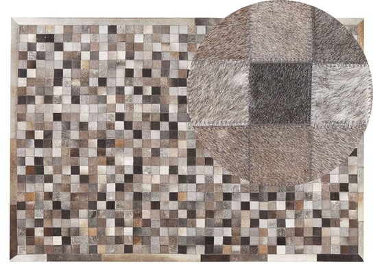 Beliani, Dywan patchwork skórzany 140 x 200 cm wielokolorowy ARMUTLU Beliani