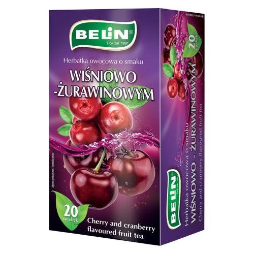 BELIN Herbatka owocowa Wiśnia z żurawiną, 20 x 2g Inna marka