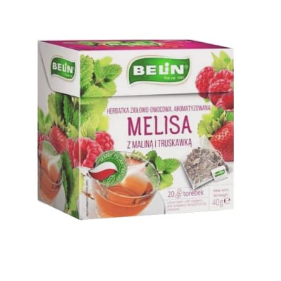 BELIN Melisa z maliną i truskawką 20 torebek BELIN