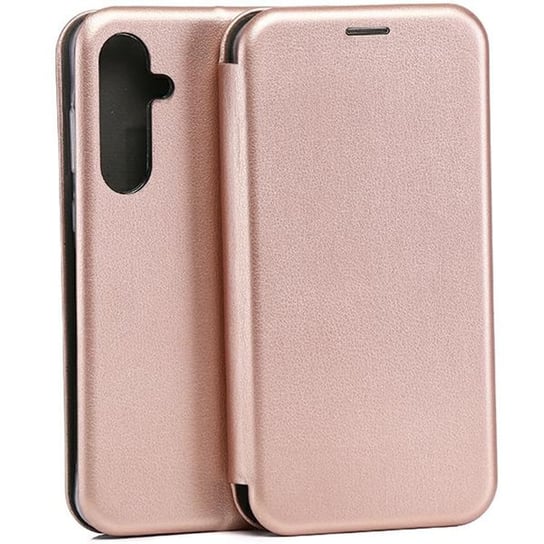 Beline Etui Book Magnetic Samsung A35 A356 różowo-złoty/rose gold Beline