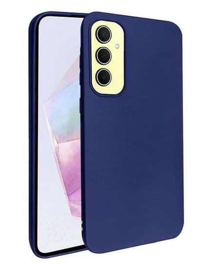 Beline Etui Candy Samsung A35 A356 granatowy/navy Beline