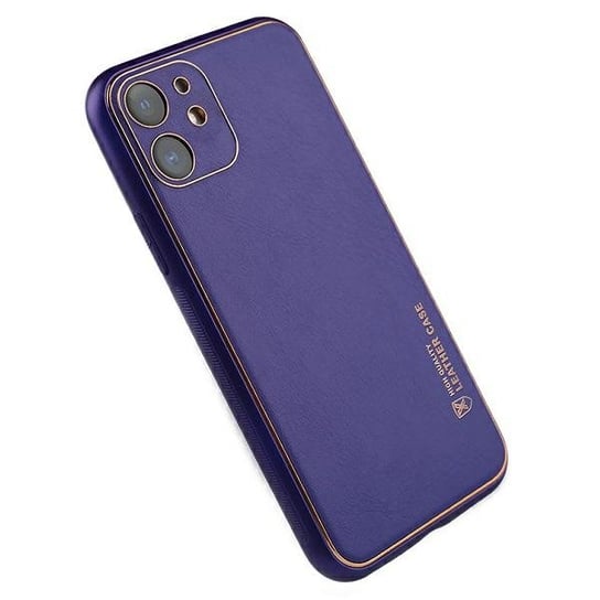 Beline Etui Leather Case iPhone 12 mini purpurowy/purple Beline