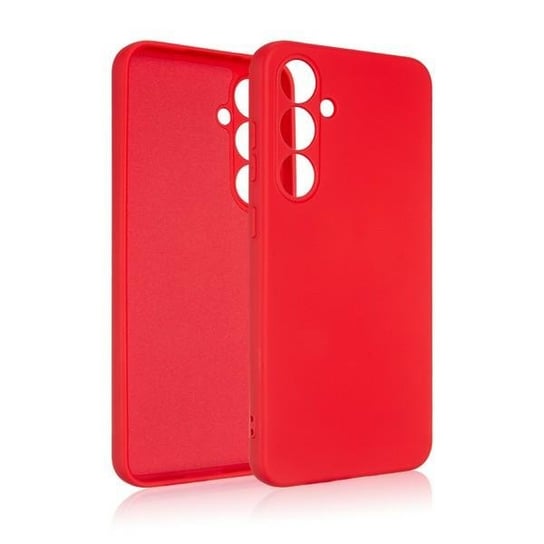 Beline Etui Silicone pokrowiec gumowy obudowa case Matowy do Samsung Galaxy S24 FE czerwony/red Beline