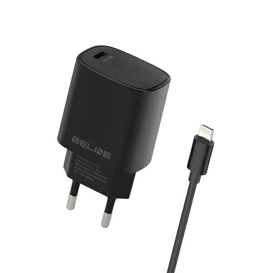 Beline Ład. siec. 1x USB-C 20W + kabel lightning czarna /black PD 3.0  BLNCB20L Inna marka