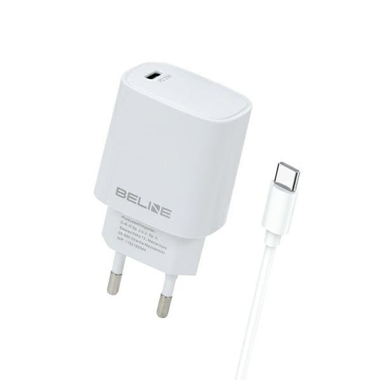 Beline Ład. siec. 1x USB-C 20W + kabel USB-C biała /white PD 3.0  BLNCW20C Inna marka