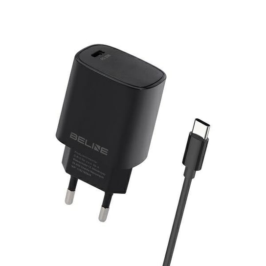 Beline Ład. siec. 1x USB-C 20W + kabel USB-C czarna /black PD 3.0  BLNCB20C Inna marka