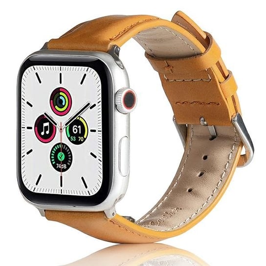 Beline Pasek Apple Watch Leather 42/44/45/49Mm Jasnobrązowy /Light Brown Beline