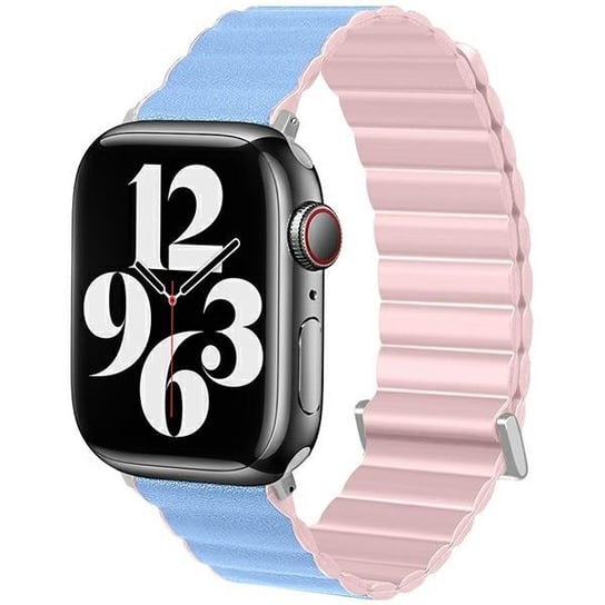 Beline pasek Apple Watch Magnetic Pro 42/44/45/49mm różowo/błękitny  pink/sierra box Beline
