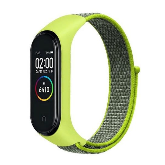 Beline pasek Mi Band 7/6/5/4/3 NylonLoop żółty Beline