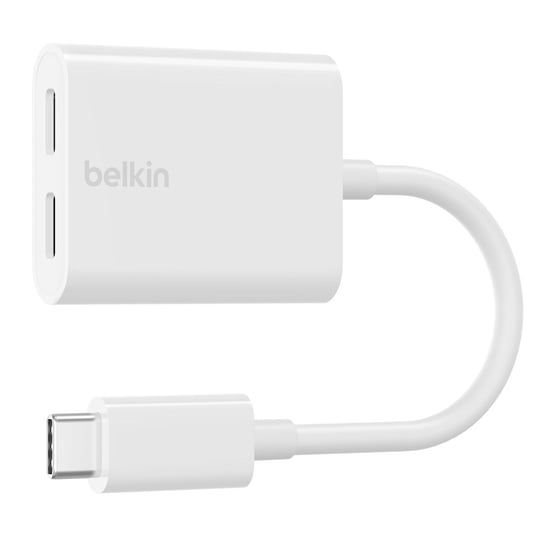 BELKIN ADAPTER DUAL USB-C AUDIO + CHARGE BIAŁY Belkin