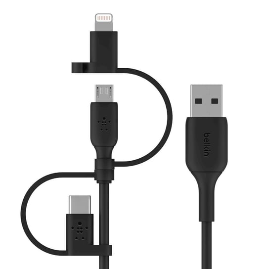Belkin, uniwersalny kabel/adapter 3 w 1 Lightning/Micro/USB-C Belkin
