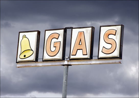 Bell Gas Sign in Truxton, Arizona., Carol Highsmith - plakat 29,7x21 cm Galeria Plakatu