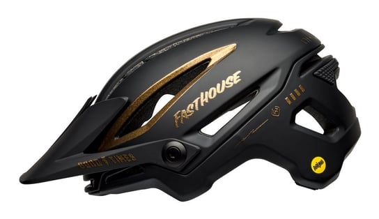 BELL kask rowerowy mtb SIXER INTEGRATED MIPS, fasthouse matte gloss black gold Bell