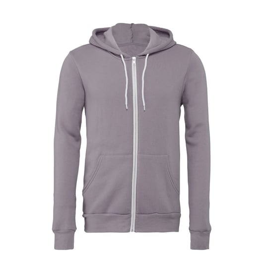 Bella + Canvas Bluza Z Kapturem Z Polibawełny Dla Dorosłych Unisex (L / Szary) B&C