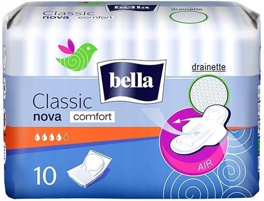Bella Classic Nova Comfort, Podpaski, 10 Szt. Bella