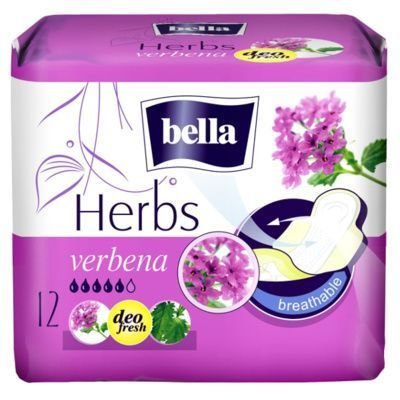 Bella, Herbs Verbena, podpaski, 12 szt. Bella