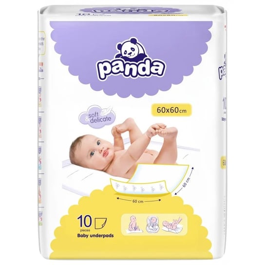 Bella, Panda, Podkłady higieniczne do przewijania, 10 szt. Bella
