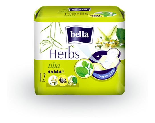 Bella, Perfecta Tilia Herbs, podpaski, 12 szt. Bella