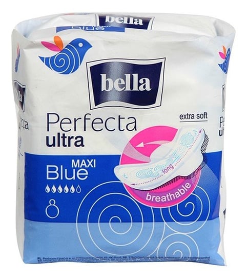 Bella, Perfecta Ultra Maxi Blue, podpaski  8 szt. Bella