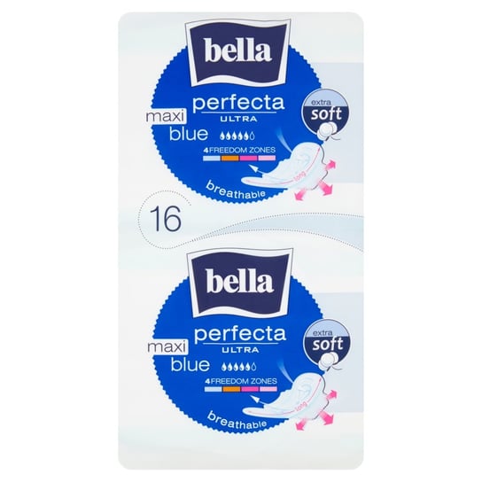 Bella, Perfecta Ultra Maxi Blue, podpaski higieniczne, 16 szt. Bella