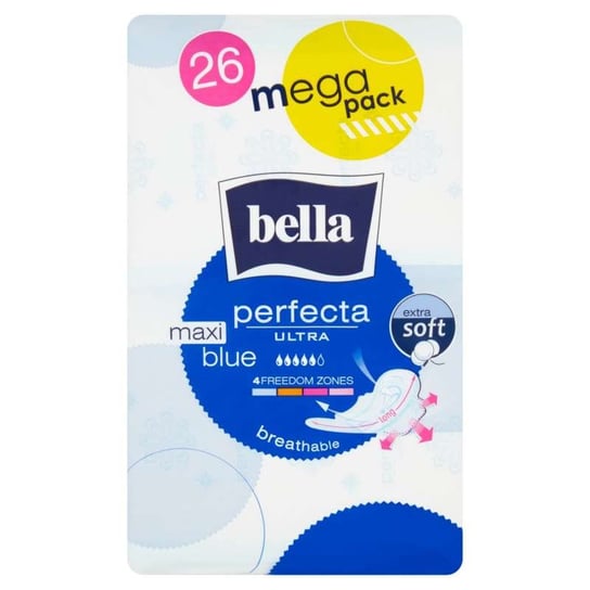Bella, Perfecta Ultra Maxi, Podpaski Blue, 26 szt. Bella