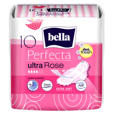 Bella, Perfecta Ultra Rose, podpaski, 10 szt. Bella