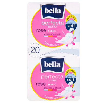 Bella Perfecta Ultra Rose, podpaski higieniczne, 20 sztuk Bella