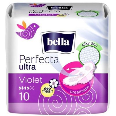 Bella, Perfecta Violet, podpaski, 10 szt. Bella