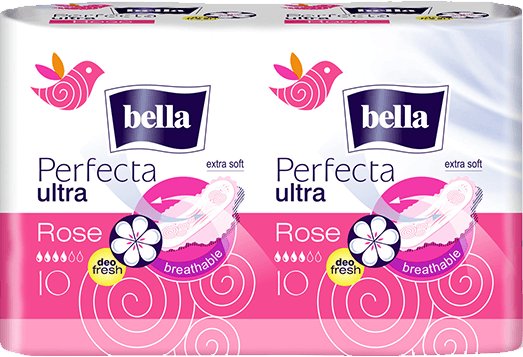Bella, Podpaski Perfecta Rose Duo, 20 szt. Bella