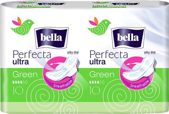 Bella, Podpaski Perfecta Ultra Green, 20 szt. Bella