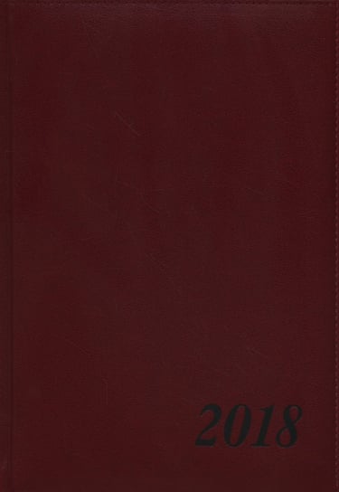 Bellona, kalendarz książkowy 2018, format B5, Agenda Lux, bordowy BELLONA