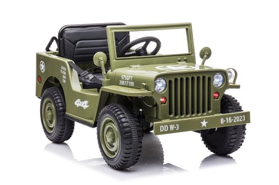 Bemi, Jeep na akumulator Wojskowy 4 Silniki 12V Oliwkowy Bemi