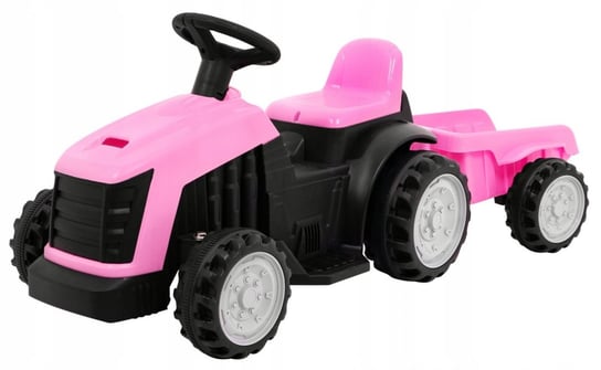 Bemi, Traktor z Przyczepą na Akumulator 6V Różowy Bemi