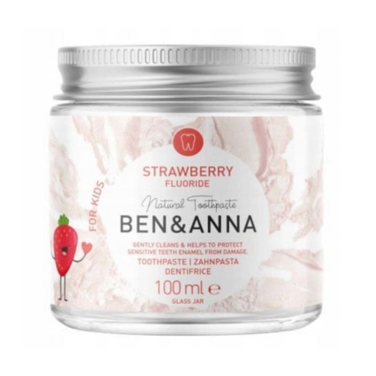 Ben&anna, Naturalna pasta do zębów Strawberry, 100 ml Ben&Anna