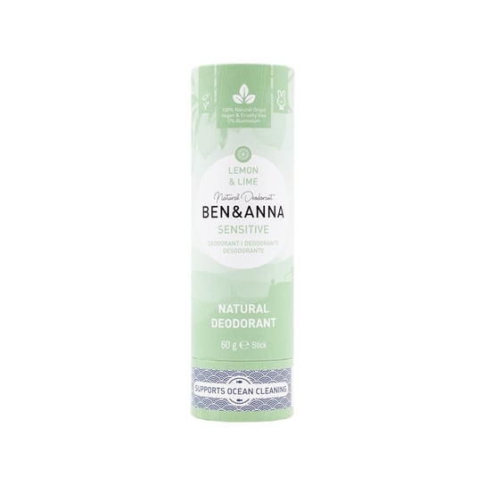 Ben&Anna Sensitive Natural Deodorant Naturalny dezodorant do skóry wrażliwej Lemon & Lime 60g Ben&Anna
