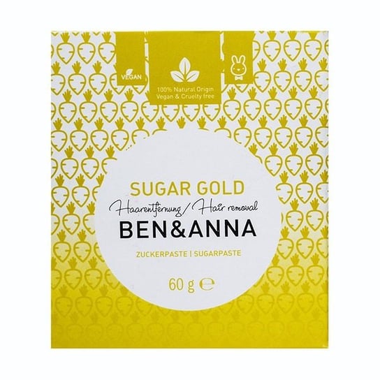 Ben&Anna, Sugar Gold, cukrowa pasta do depilacji, 60 g Ben&Anna