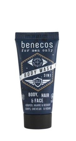 Benecos, For Men Only, żel do mycia twarzy, 30 ml BENECOS